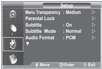 SAMSUNG LE32R89BD - Previewing the DTV Menu System - 3