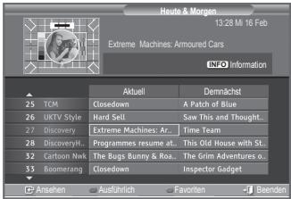 SAMSUNG LE32R89BD - EPG-Informationen (Elektronischer Programmführer) anzeigen - 1