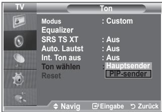 SAMSUNG LE32R89BD - Ton des PIP-Bildes wiedergeben - 2