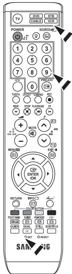 SAMSUNG LE32R89BD - Réglage de la télécommande - 1