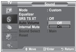 SAMSUNG LE32R89BD - Adjusting the Volume Automatically - 2