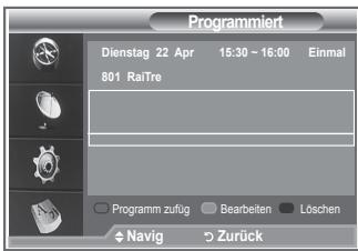SAMSUNG LE32R89BD - Verwenden der Vormerkliste - 3