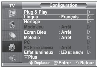 SAMSUNG LE32R89BD - Choix de la langue - 1