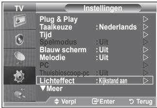 SAMSUNG LE32R89BD - De functie Lichteffect instellen - 1
