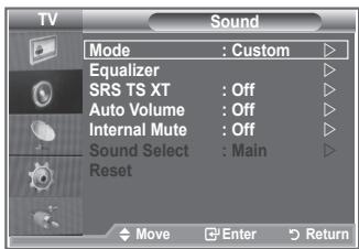 SAMSUNG LE32R89BD - Changing the Sound Standard - 1