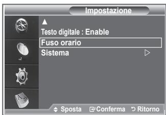 SAMSUNG LE32R89BD - Selezionare il fuso orario della propria zona. - 1