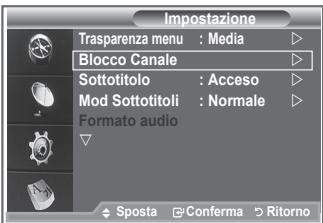 SAMSUNG LE32R89BD - Impostazione della funzione Blocco Canale - 1