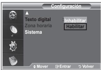 SAMSUNG LE32R89BD - Si el programa se emite con texto digital esta opción está activada. - 1