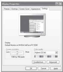 SAMSUNG LE32R89BD - Configuration de votre logiciel PC (basée sur Windows XP) - 1
