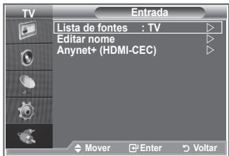 SAMSUNG LE32R89BD - Pode fazer uma selecção das fontes externas ligadas às tomadas de entrada do televisor. - 1