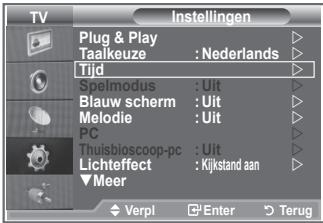 SAMSUNG LE32R89BD - De huidige tijd instellen en weergeven - 1
