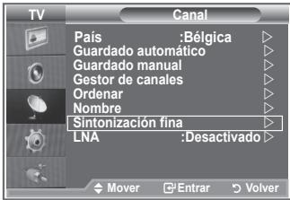 SAMSUNG LE32R89BD - Utilice la sintonización fina para ajustar manualmente un determinado canal a fin de que la recepción sea óptima. - 1