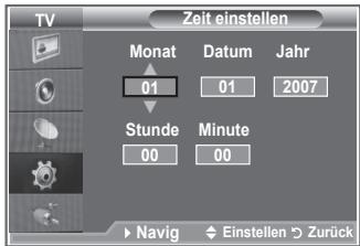 SAMSUNG LE32R89BD - Aktuelle Uhrzeit einstellen und anzeigen - 2