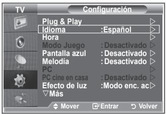 SAMSUNG LE32R89BD - Elección del idioma - 1