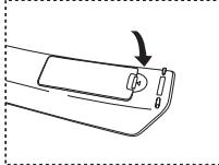 SAMSUNG LE32R89BD - Installing Batteries in the Remote Control - 3
