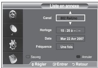 SAMSUNG LE32R89BD - Utilisation de la liste réglée - 5