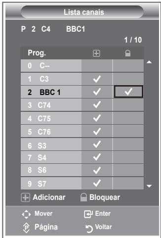 SAMSUNG LE32R89BD - Activar o bloqueio para crianças - 2