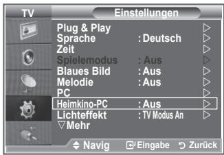 SAMSUNG LE32R89BD - Einstellen des Heimkino-PC - 1