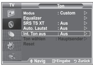 SAMSUNG LE32R89BD - Auswählen der internen Stummschaltung - 1