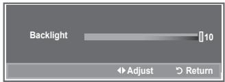 SAMSUNG LE32R89BD - You can adjust the screen brightness by adjusting the LCD backlight brightness. (0\~10) - 2