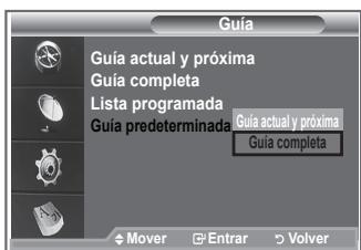 SAMSUNG LE32R89BD - Configuración de la guía predeterminada - 1