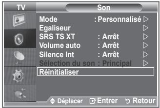 SAMSUNG LE32R89BD - Reinitialisation des paramètres de son à leur valeur par défaut - 1