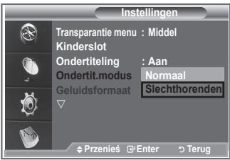 SAMSUNG LE32R89BD - De ondertitelingsmodus instellen - 1