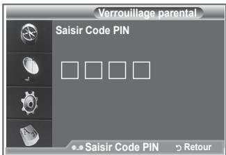 SAMSUNG LE32R89BD - Configuration du contrôle parental - 2
