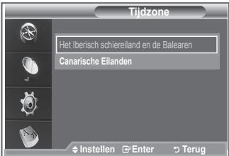 SAMSUNG LE32R89BD - De tijdzone selecteren (uitsluitend Spanje) - 2