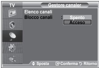 SAMSUNG LE32R89BD - Attivazione del Blocco canali - 1