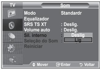 SAMSUNG LE32R89BD - Se quiser ouvir som em de colunas separadas, cancele o amplificador interno. - 2