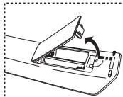 SAMSUNG LE32R89BD - Vstavljanje baterij v daljinski upravljalnik - 1