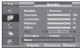 SAMSUNG LE32S67BD - Azzeramento delle impostazioni di visualizzazione dell'immagine ai valori preimpostati in fabbrica - 1