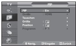 SAMSUNG LE32S67BD - Bild-in-Bild-Funktion verwenden (PIP) - 1