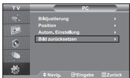SAMSUNG LE32S67BD - PC-Bildschirm automatisch einstellen (Autom. Einstellung): Die automatische Einstellung ermöglicht eine automatische Anpassung des PCMonitors an das eingehende PCVideosignal. Die Werte für "fein", "grob" und "Position" werden automatisch eingestellt. - 1