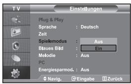 SAMSUNG LE32S67BD - Spielemodus verwenden - 1