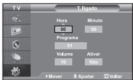SAMSUNG LE32S67BD - Ligar e desligar o televisor automaticamente - 1