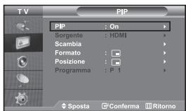 SAMSUNG LE32S67BD - Visualizzazione dell'immagine nell'immagine (PIP) - 1