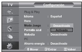 SAMSUNG LE32S67BD - Uso del Modo Juego - 1