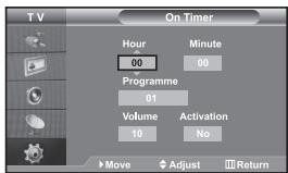 SAMSUNG LE32S67BD - Switching the Television On and Off Automatically - 1