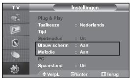 SAMSUNG LE32S67BD - Blauwe schermmodus instellen / Melodie selecteren - 1