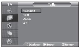 SAMSUNG LE32S67BD - Changement de la taille de l'image - 1