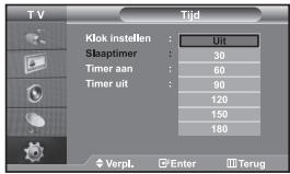 SAMSUNG LE32S67BD - De huidige tijd instellen en weergeven - 2