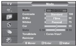 SAMSUNG LE32S67BD - Escolher o tipo de imagem - 1