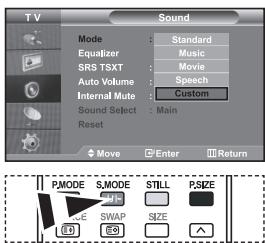 SAMSUNG LE32S67BD - Changing the Sound Standard - 1