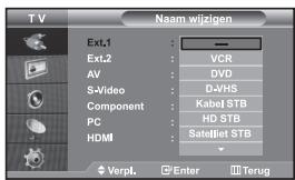 SAMSUNG LE32S67BD - De namen van de ingangsbron bewerken - 1