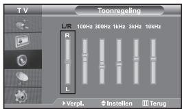 SAMSUNG LE32S67BD - De geluidsinstellingen aanpassen - 1