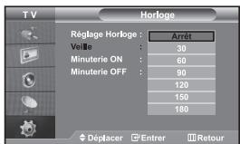 SAMSUNG LE32S67BD - Réglage et affichage de l'heure - 2