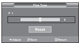 SAMSUNG LE32S67BD - Fine Tuning Channel Reception - 1