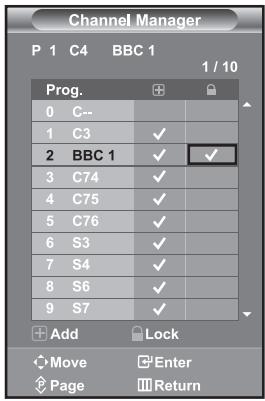 SAMSUNG LE32S67BD - Set the channels according to your preference. - 3